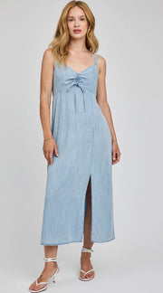 Renata Midi Dress - Light Blue