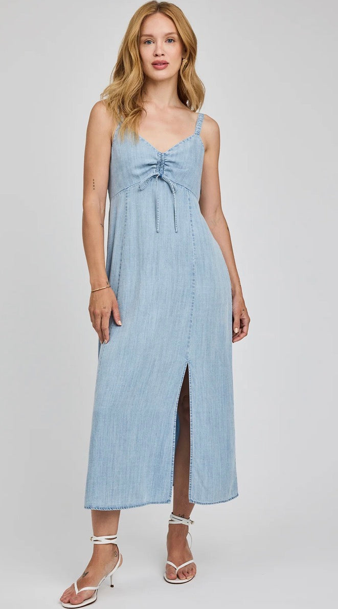 Renata Midi Dress - Light Blue