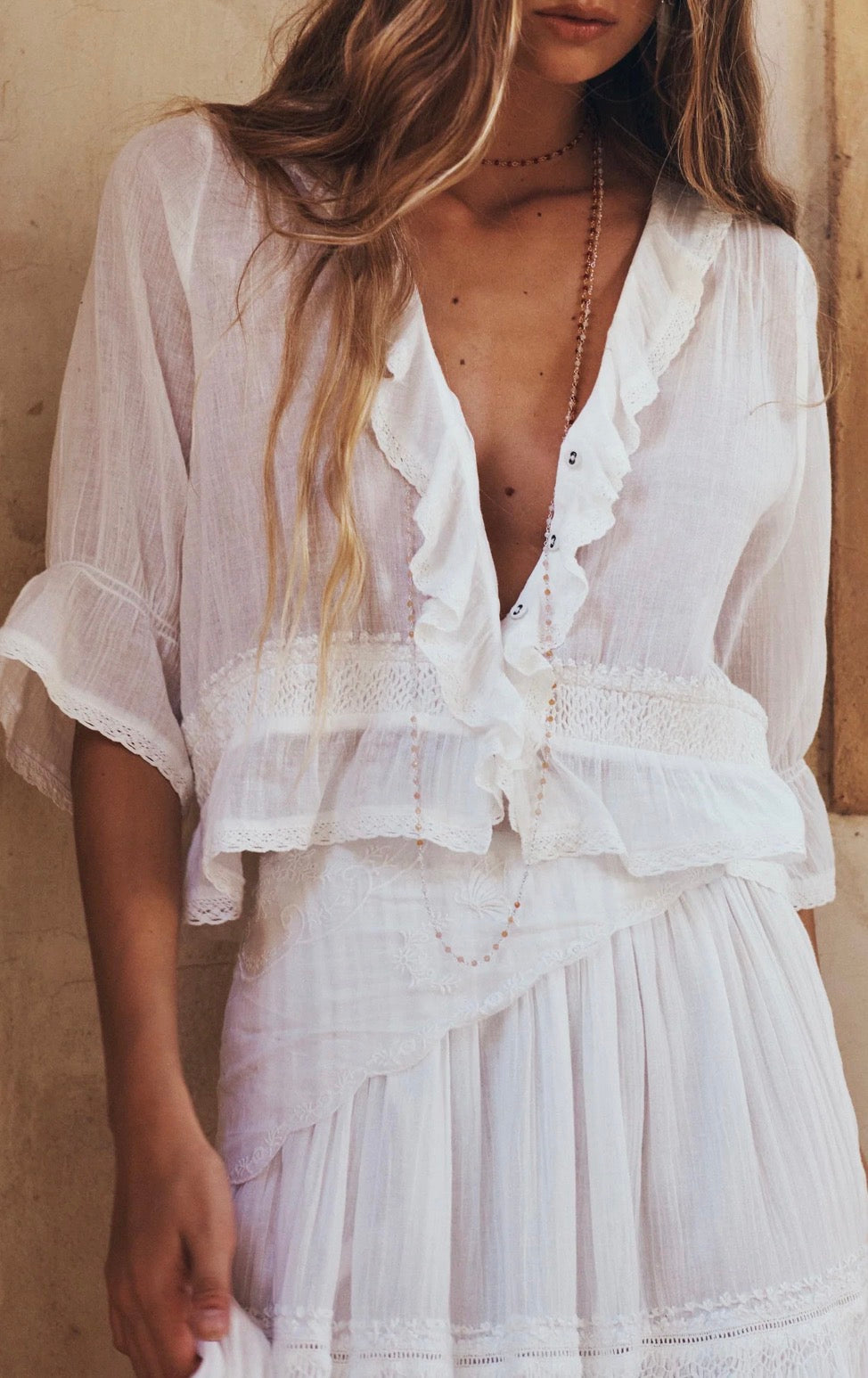 Prairie Blouse - Whisper White