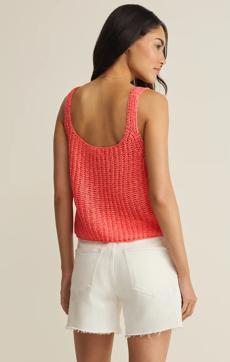 Tate Lace Up Sweater Top - Gelato
