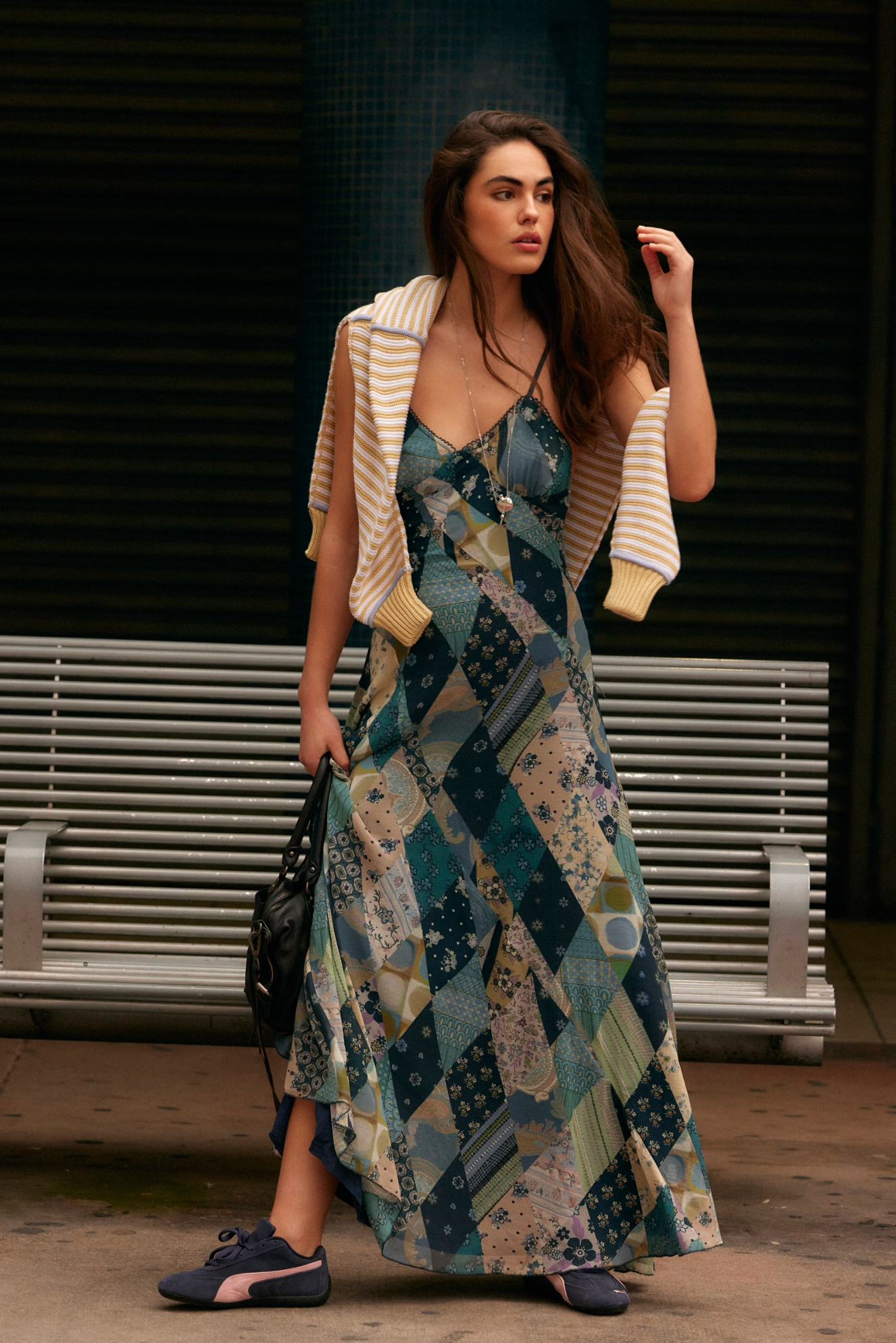 Tis The Season Maxi Dress - Storm Combo