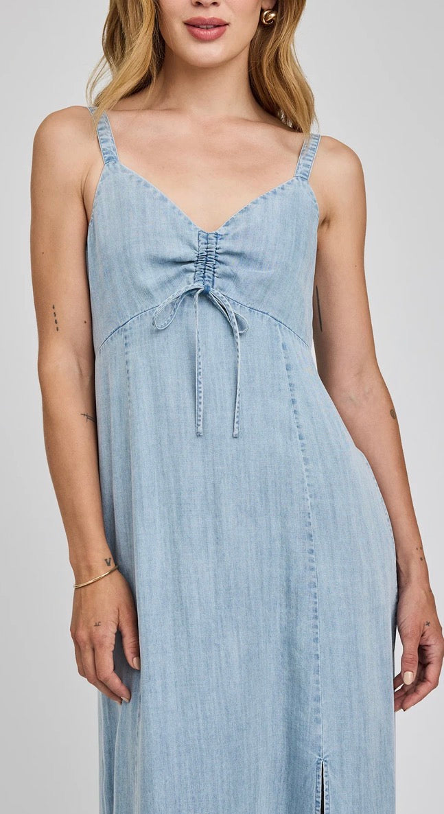 Renata Midi Dress - Light Blue