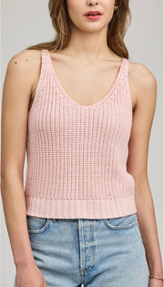 Lizzie Knit Tank - Seashell
