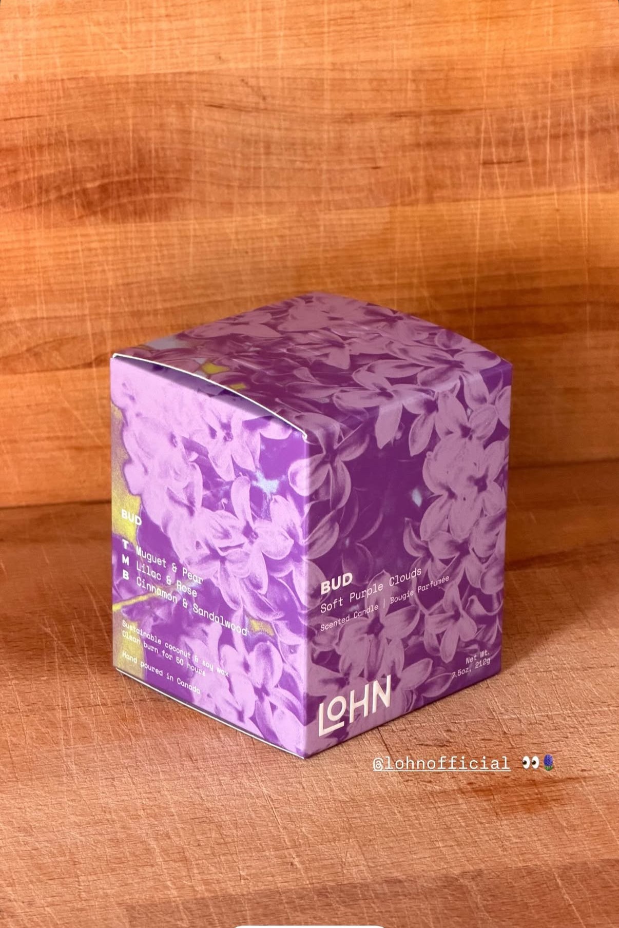 Lohn Candle Bud - Lilac and Pear