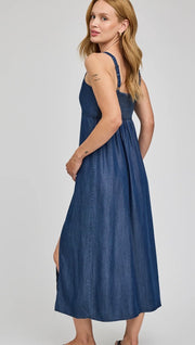 Renata Midi Dress - Dark Blue