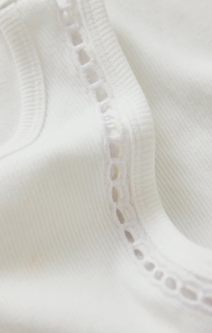 Boa Rib Tank - White