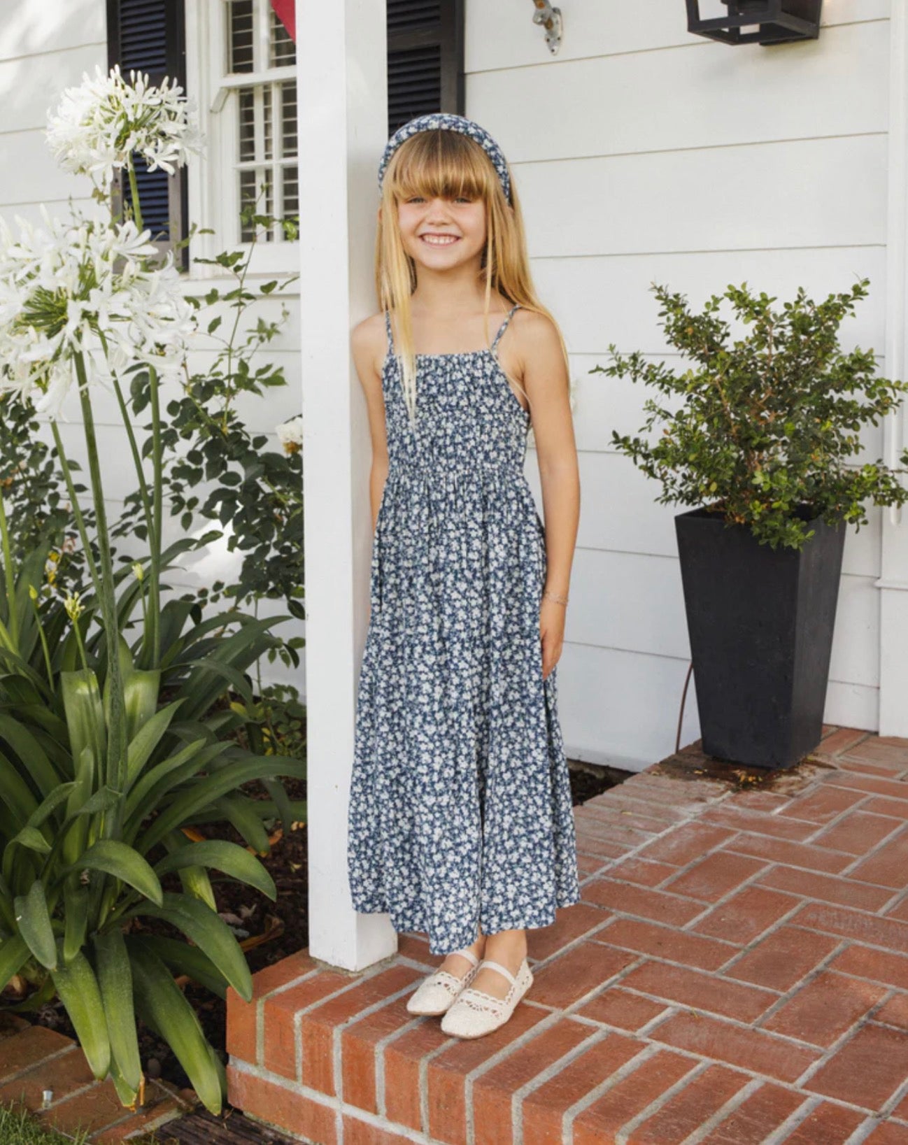 Delia Dress - Navy Floral