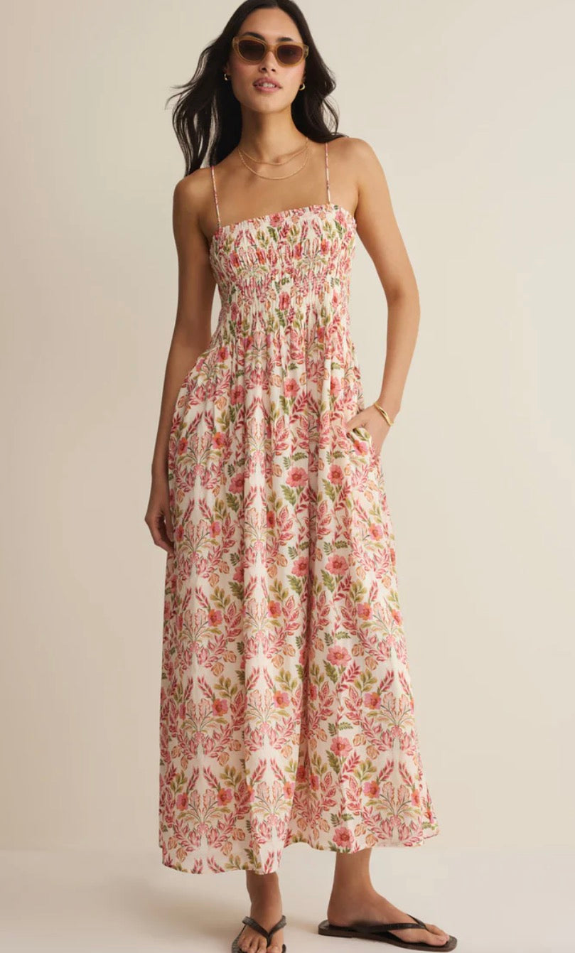 Cornelia Ami Floral Midi Dress - Multi