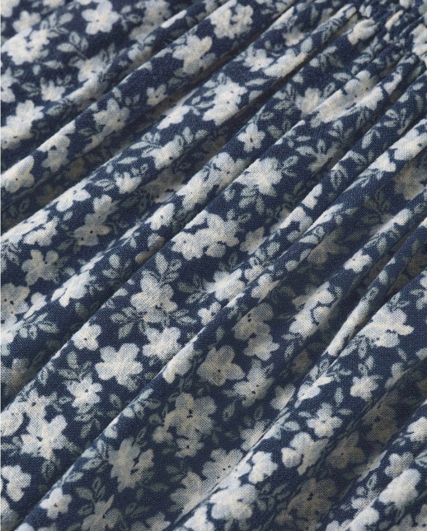 Delia Dress - Navy Floral