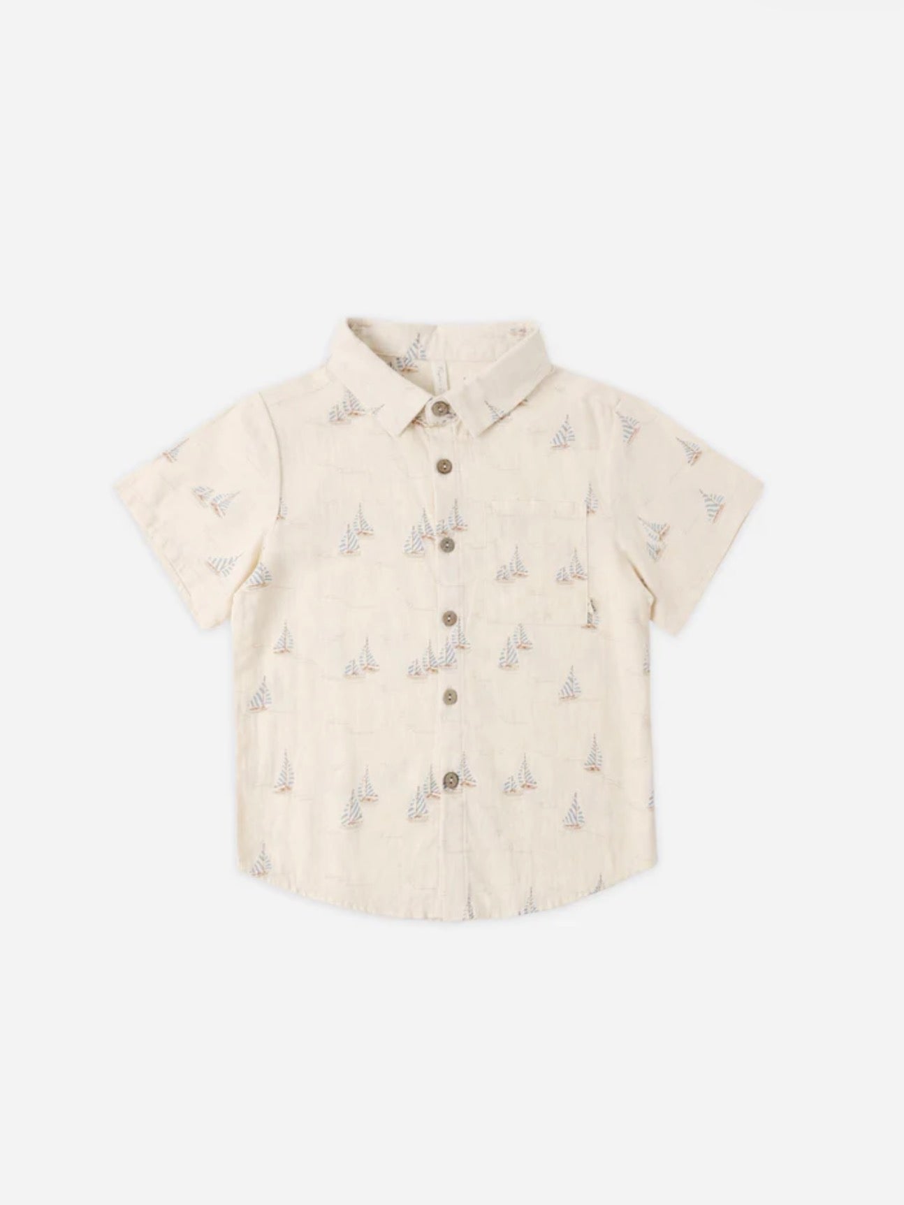 Collared Short Sleeve Shirt - Sail