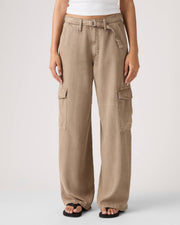 Baggy Dad Cargo Drapey - Pine Bark