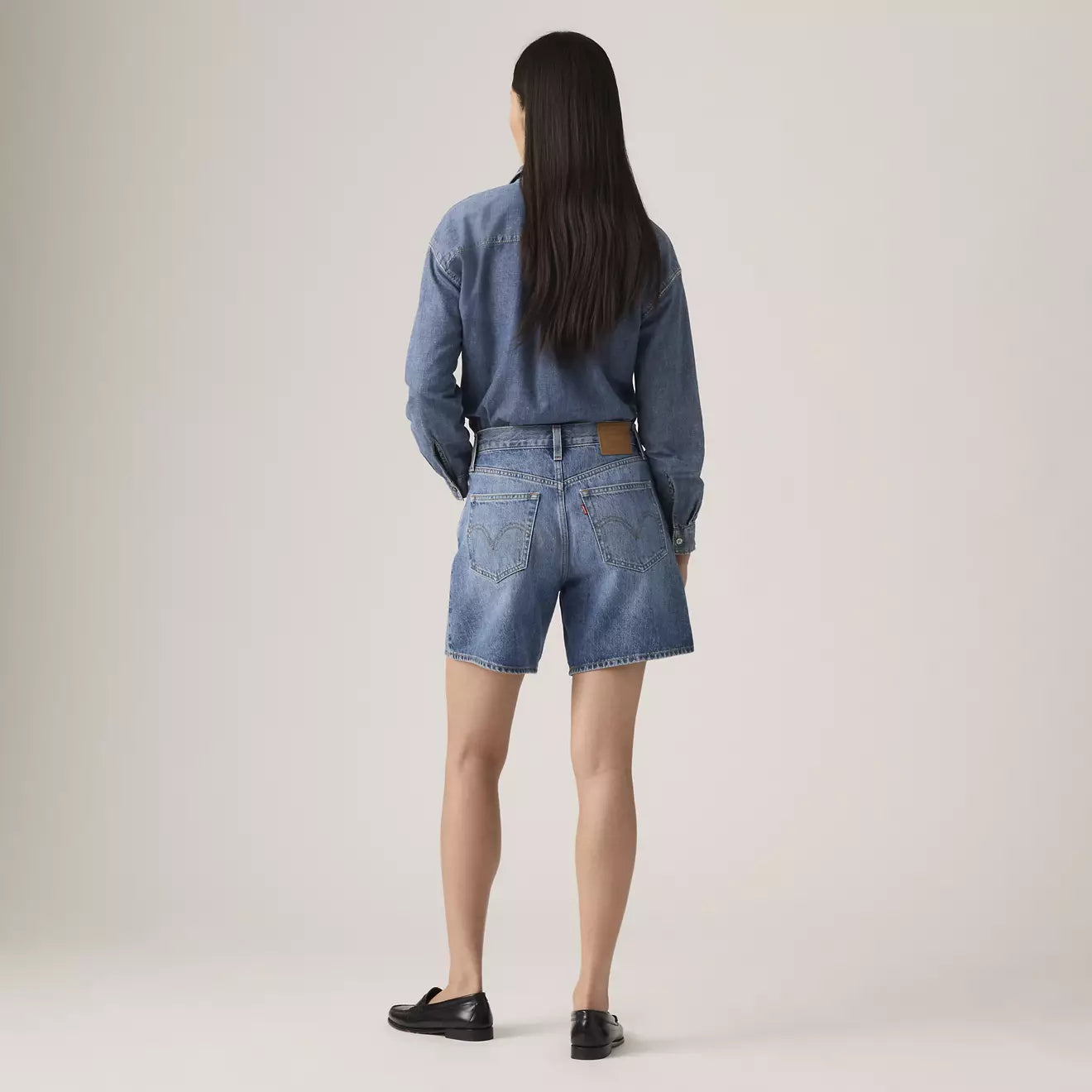 High Rise Baggy Short - Worn Memory