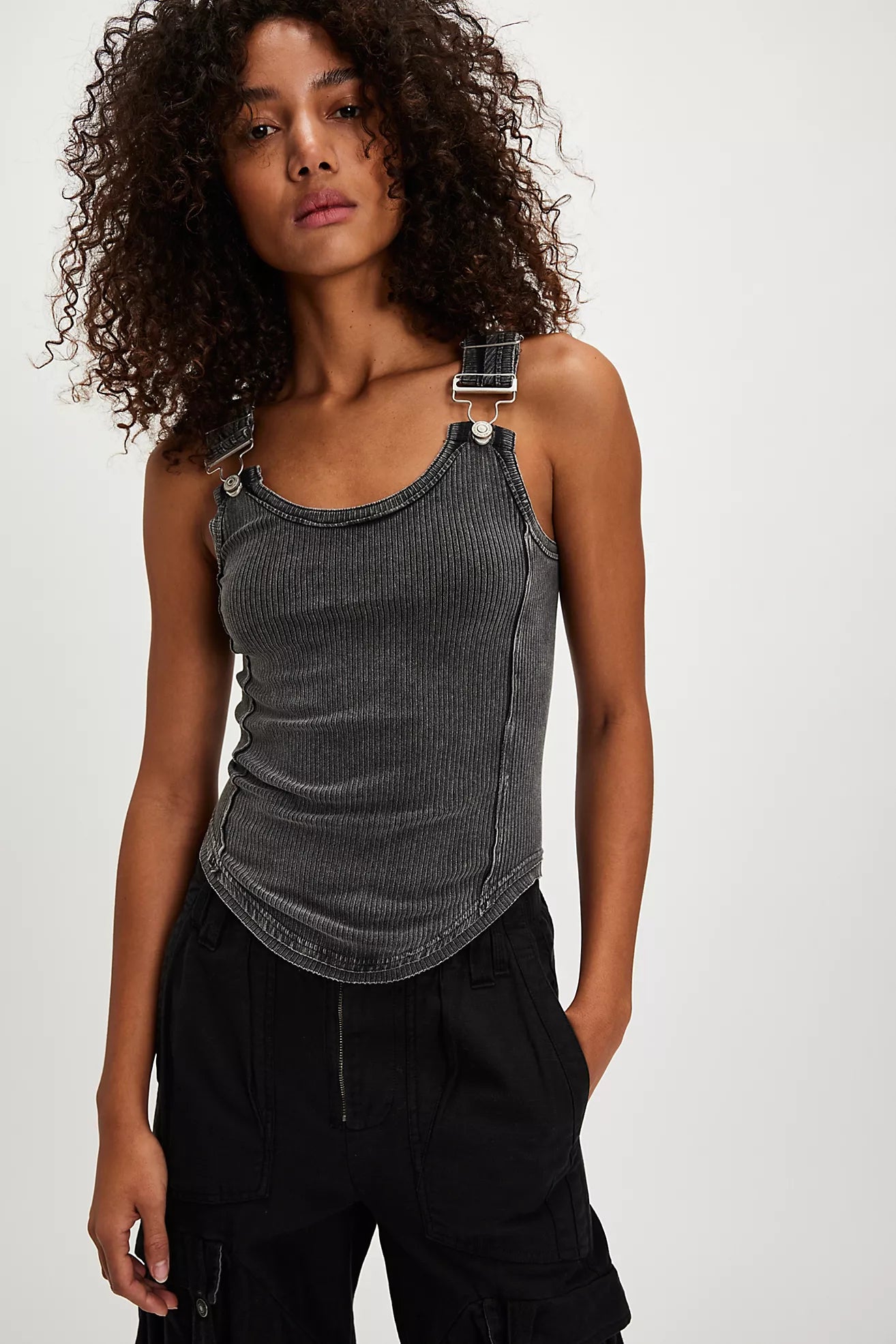 Jamie Buckle Tank - Black