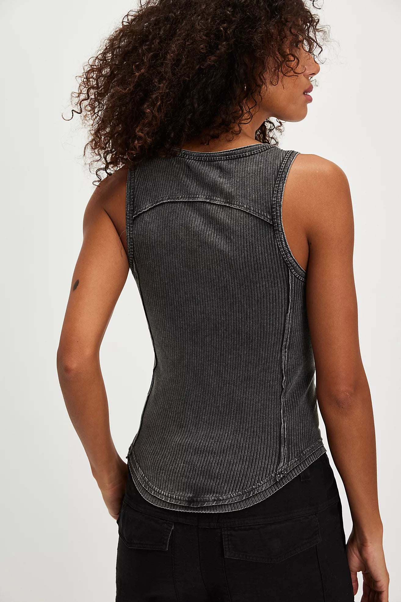 Jamie Buckle Tank - Black
