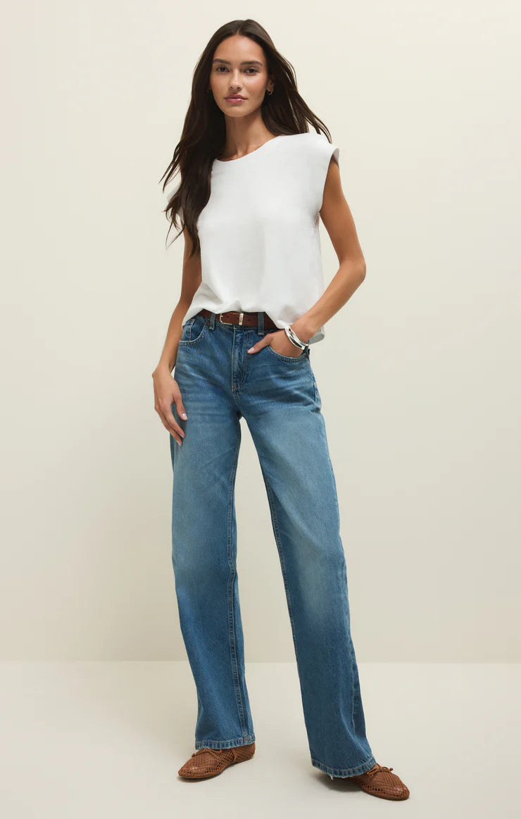 Camino Jersey Top - White