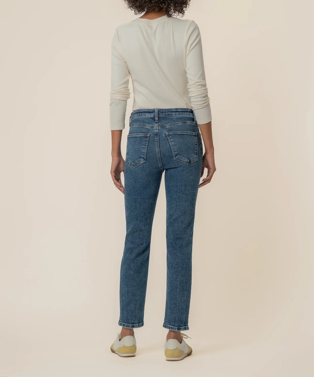 Rachael High Rise Mom Jean - Radiant