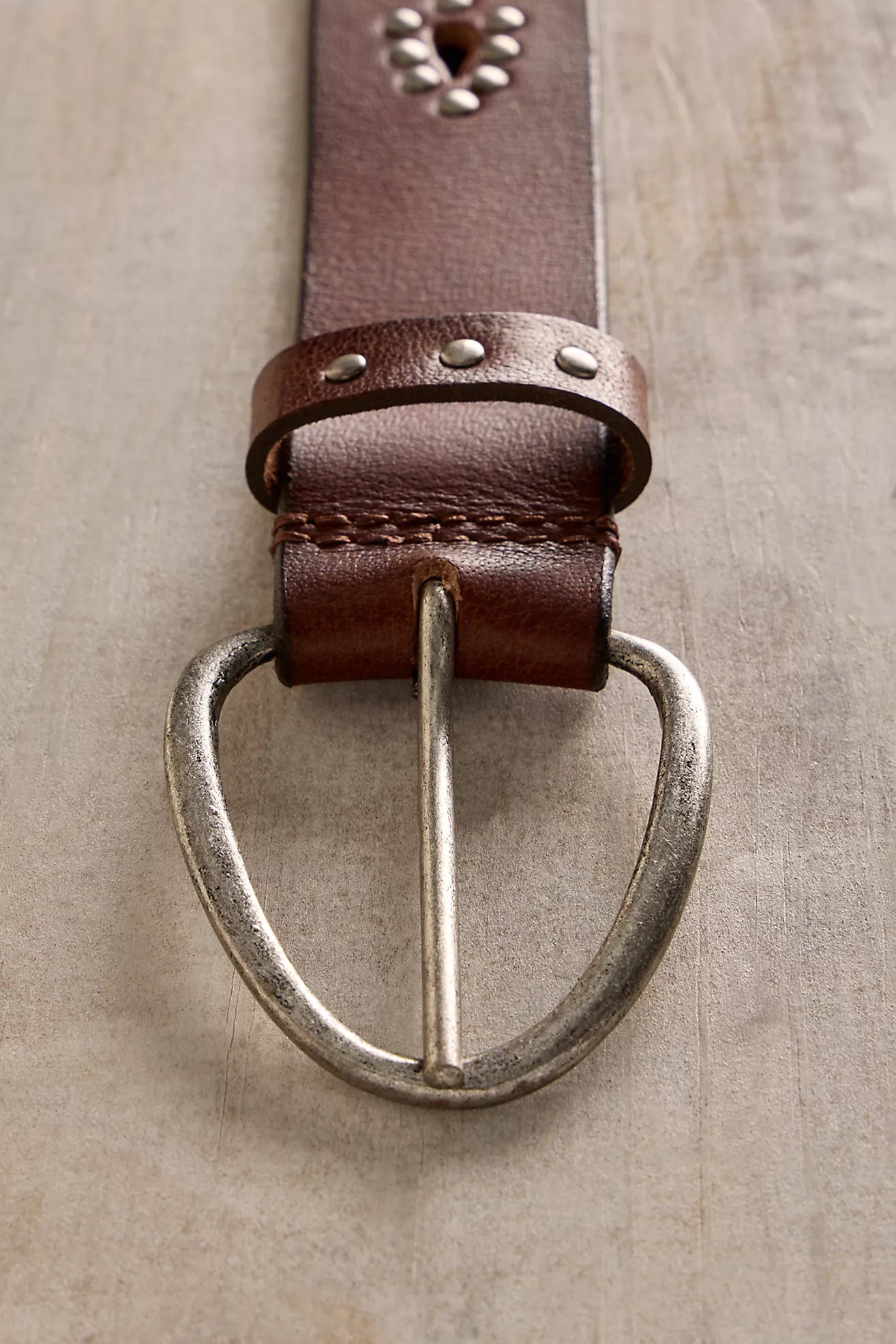 WTF Preston stud belt- Mocha