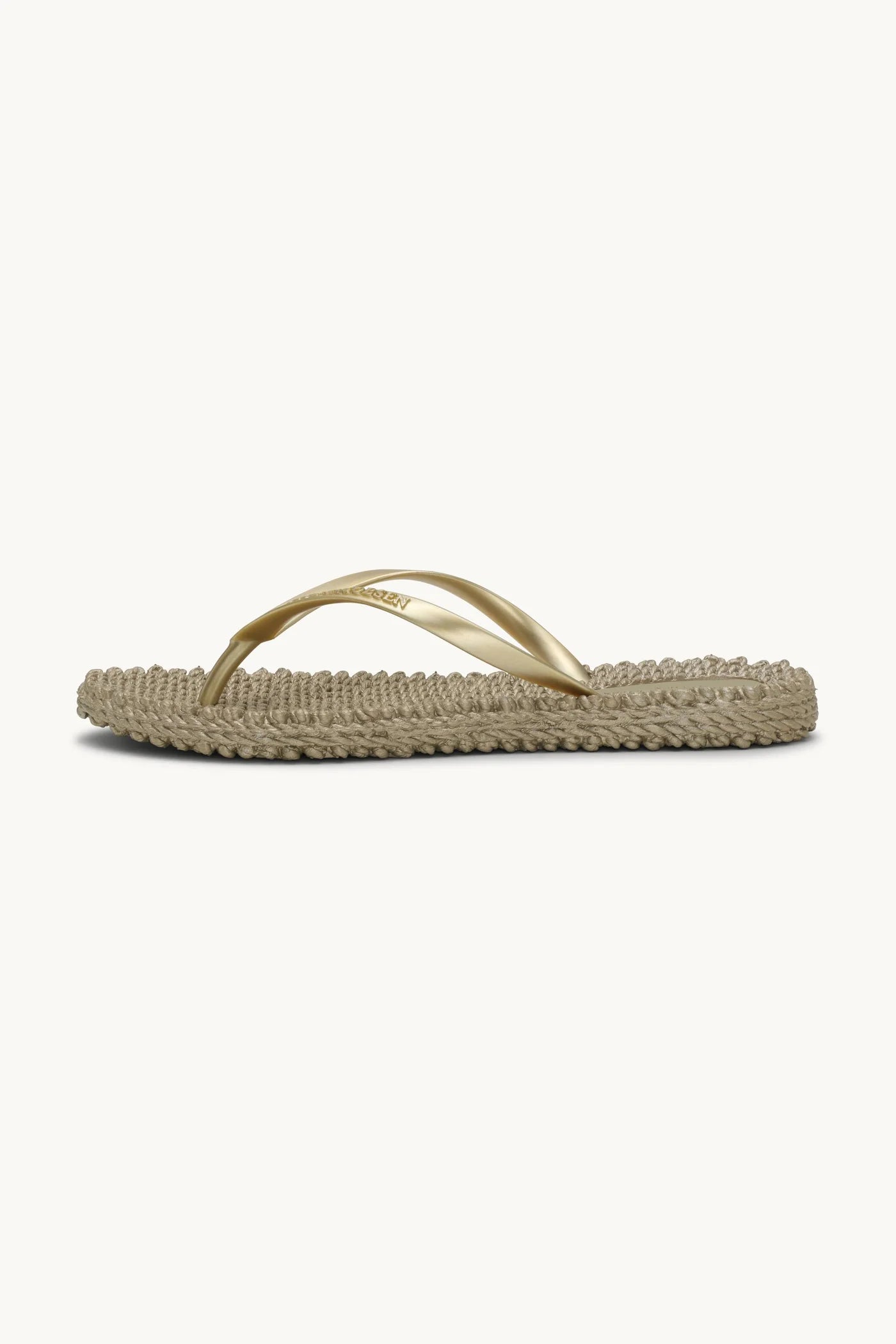 Flip Flop With Glitter - Platin