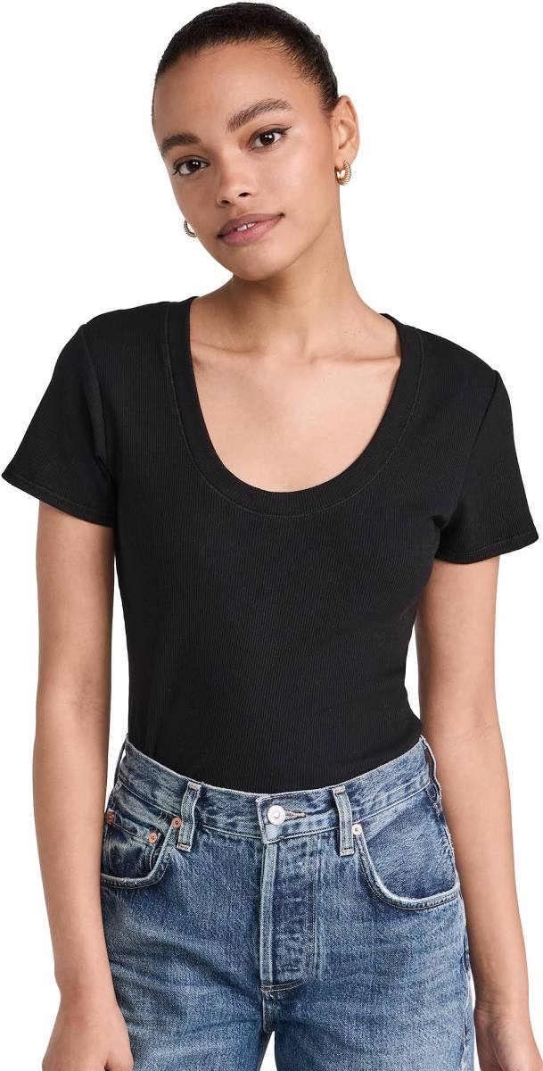 Iris Modal Tee - Black