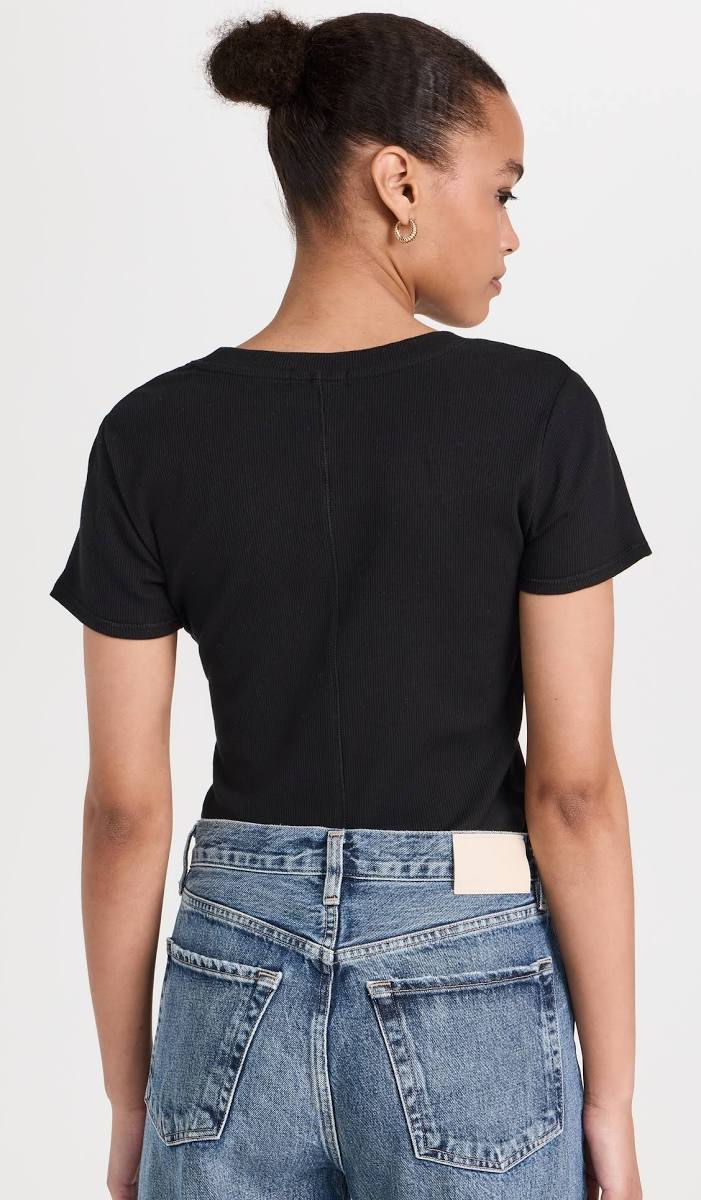 Iris Modal Tee - Black