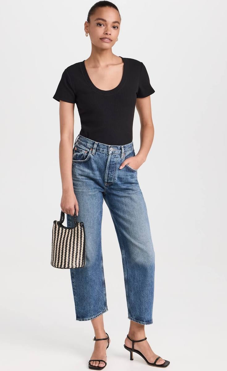 Iris Modal Tee - Black