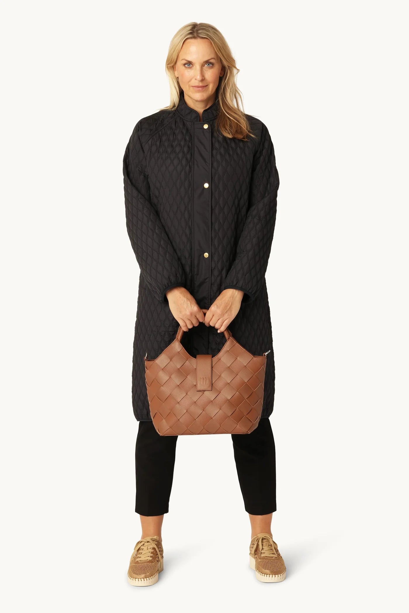 Braided Handbag 250 - Cognac