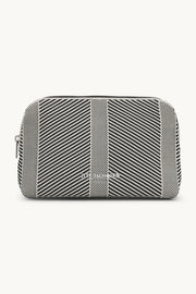 Knitted Makeup Bag - Milk-Crème-Black