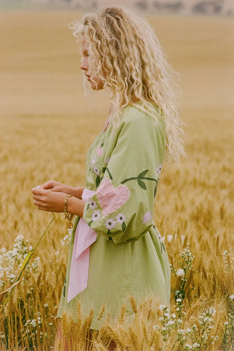Wonderland Dress - Lime Essence