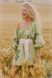 Wonderland Dress - Lime Essence