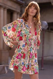 Valley of the Dolls Bobo Mini Dress - Opal