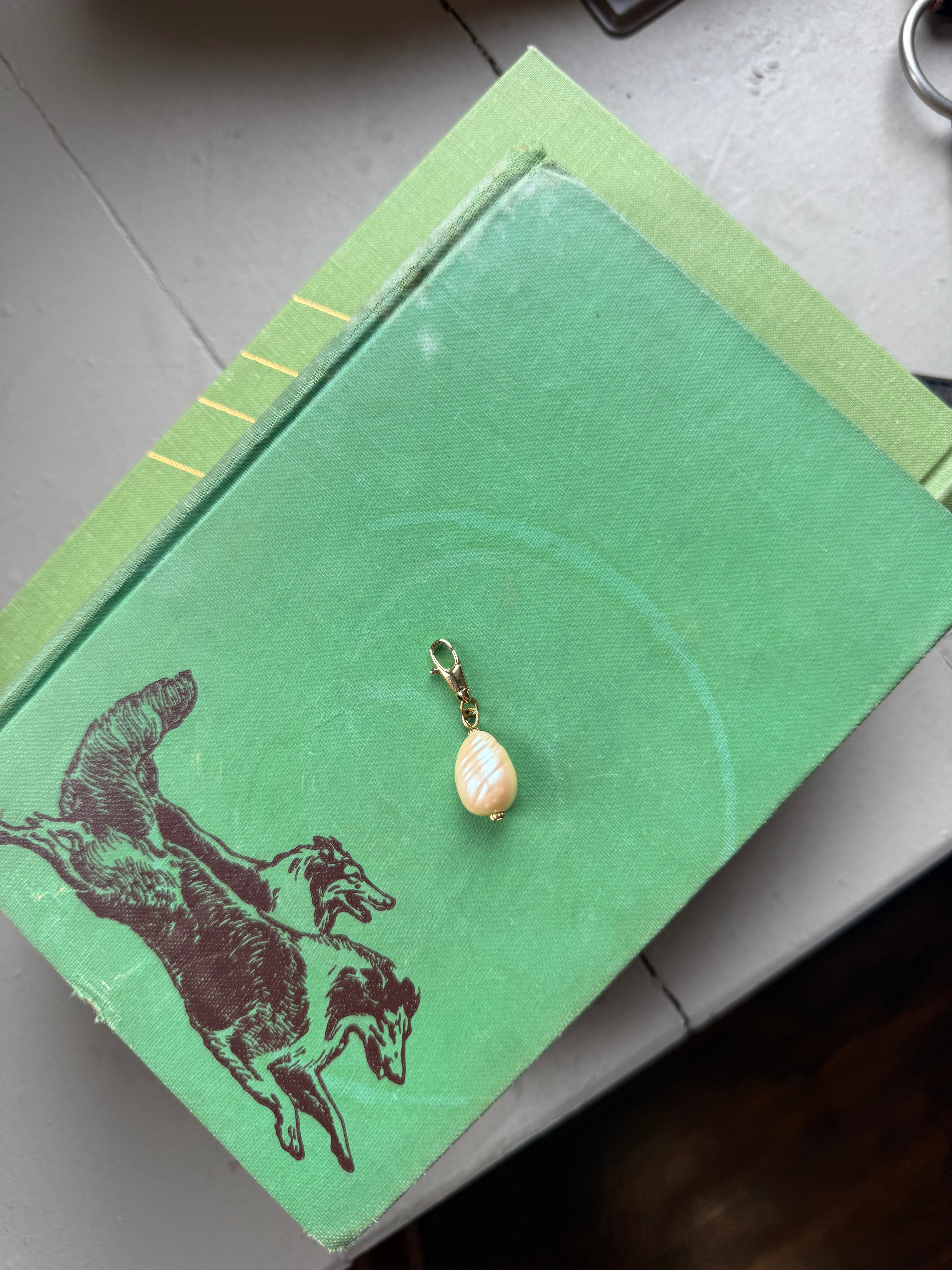 Mother of Pearl Charm - Hen and Bear