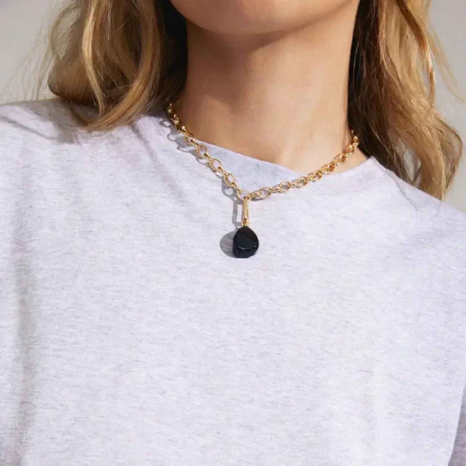 Charm - Black Agate
