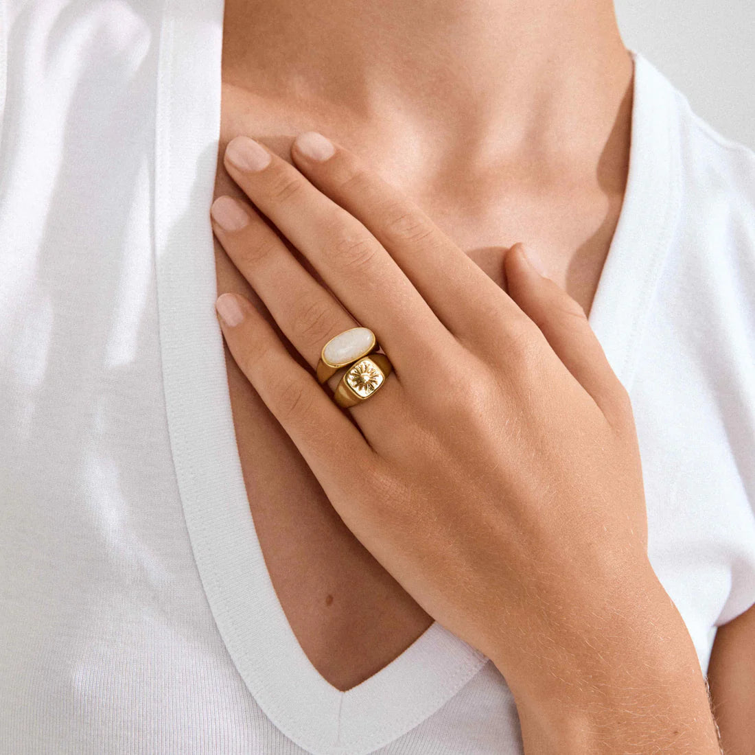 Prism Rings 2-in-1 Set - Gold