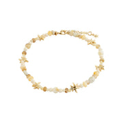 Prism Ankle Chain - White/ Gold