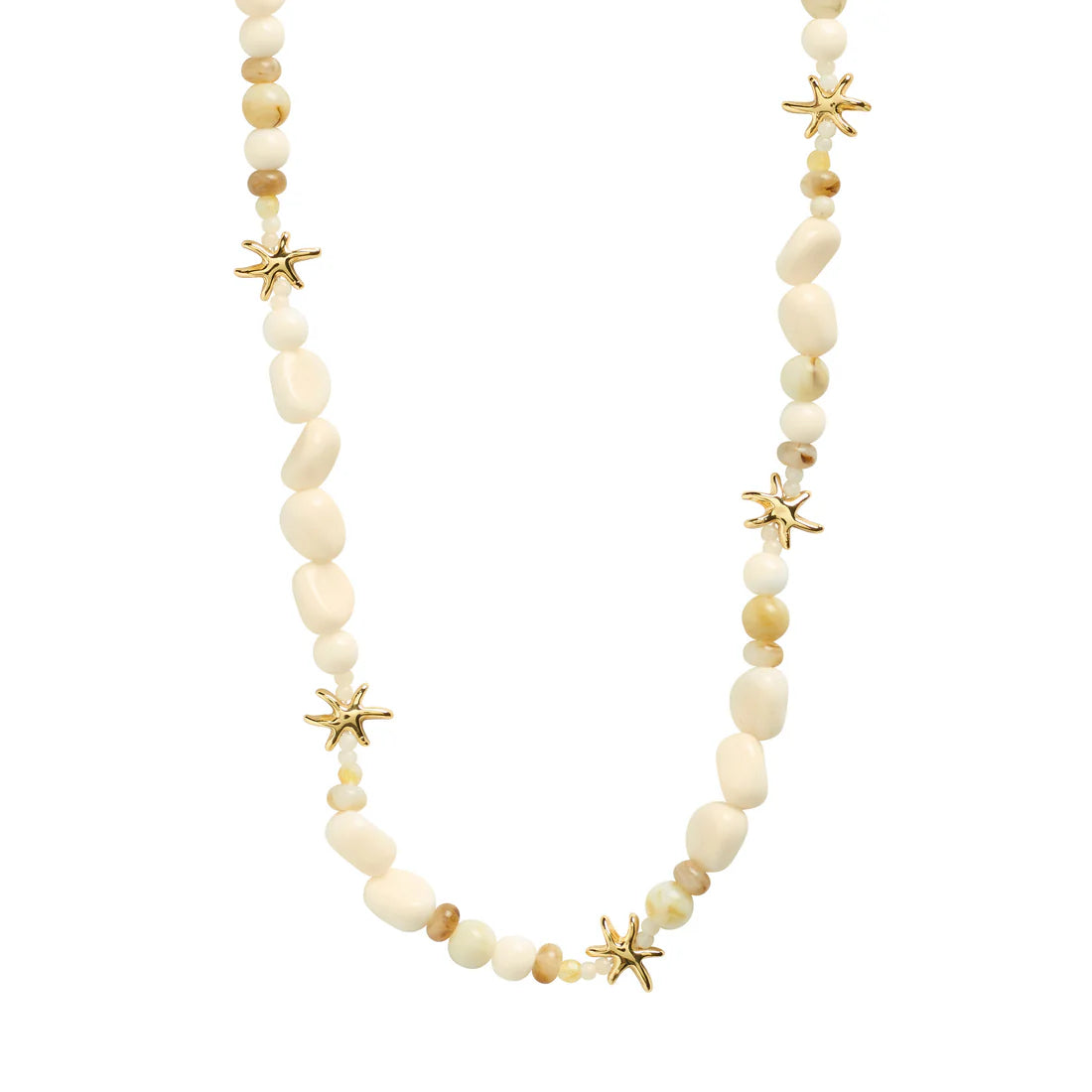 Prism Necklace - White/Gold