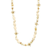 Prism Necklace - White/Gold