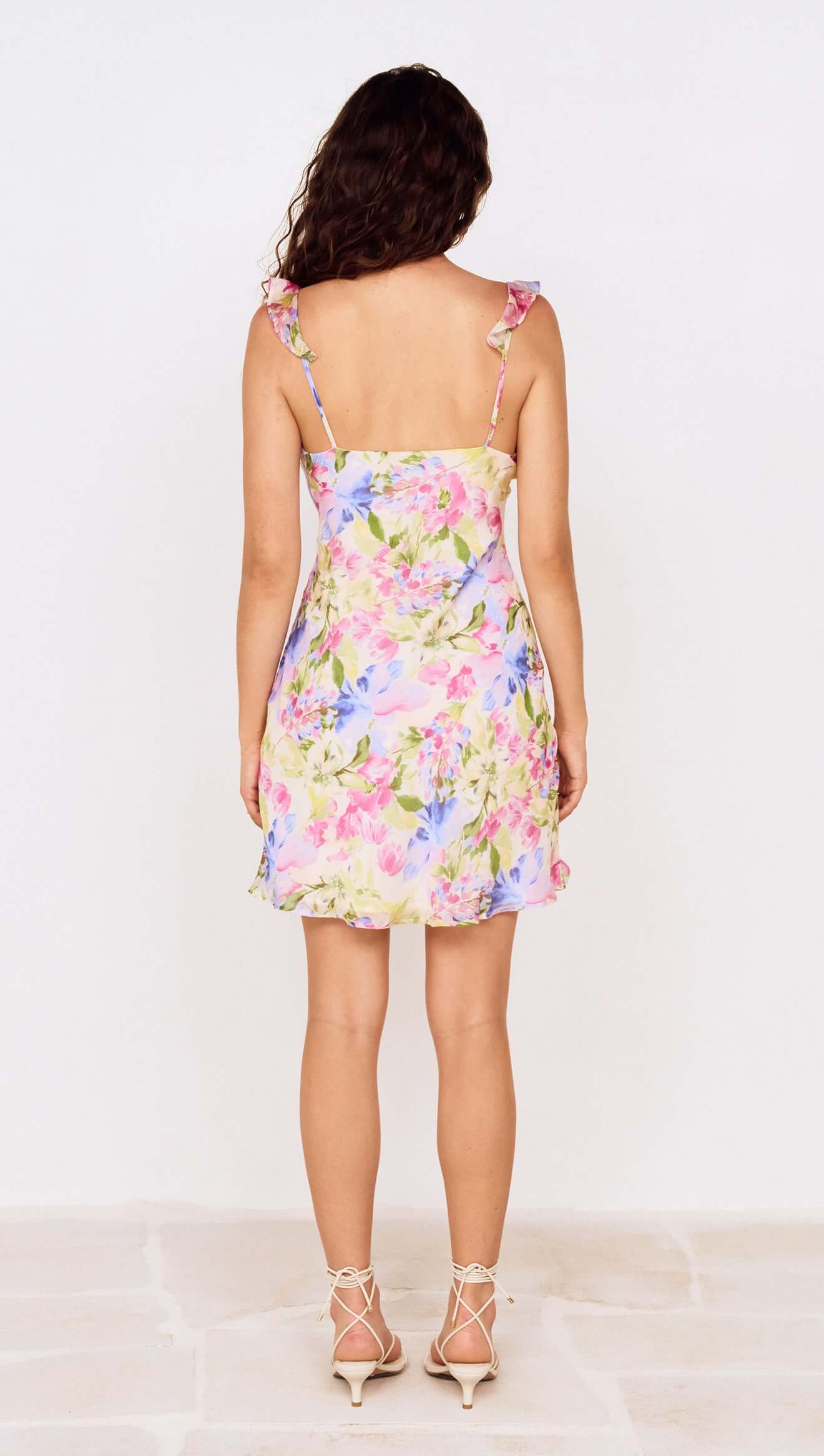 Celina Mini Dress - Watercolour Floral