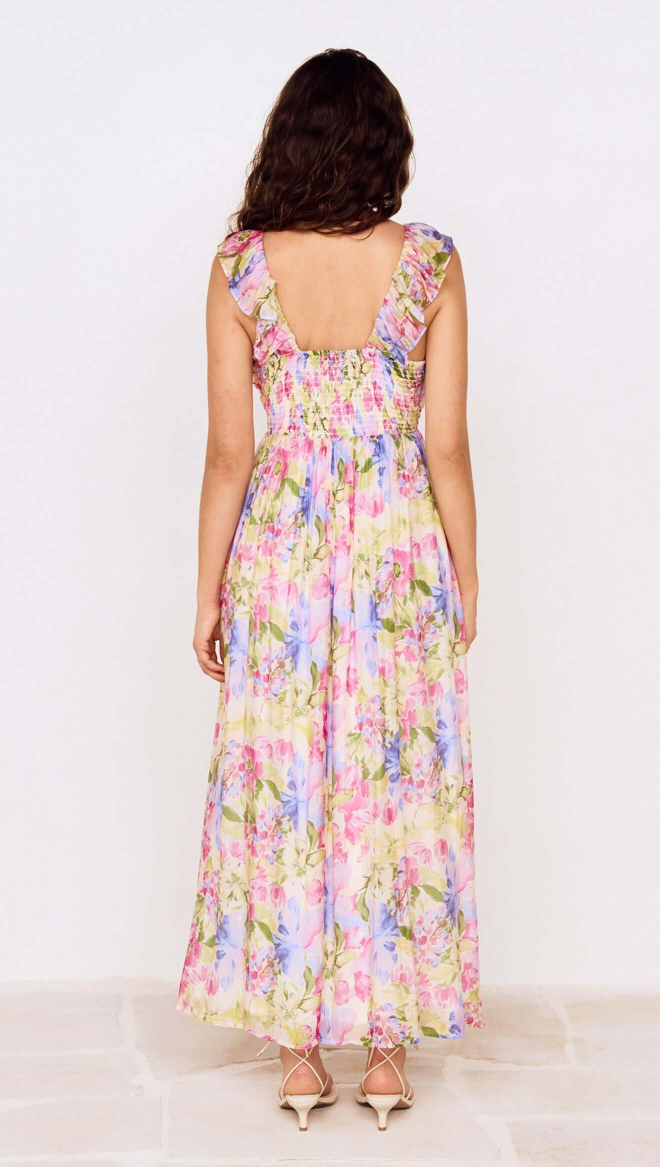 Celina Maxi Dress - Watercolour Floral