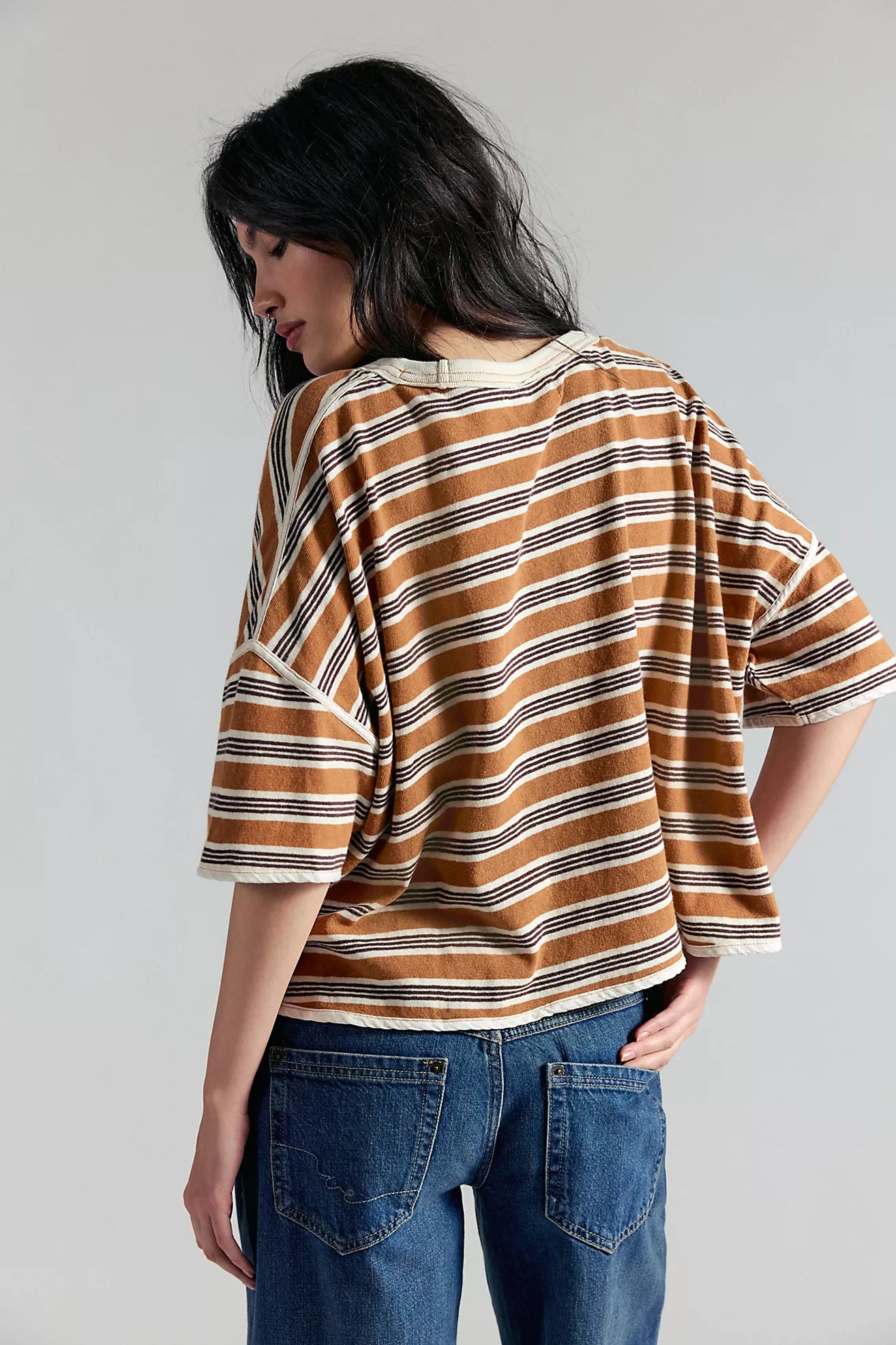 Clean Rugby Tee - Almond Combo