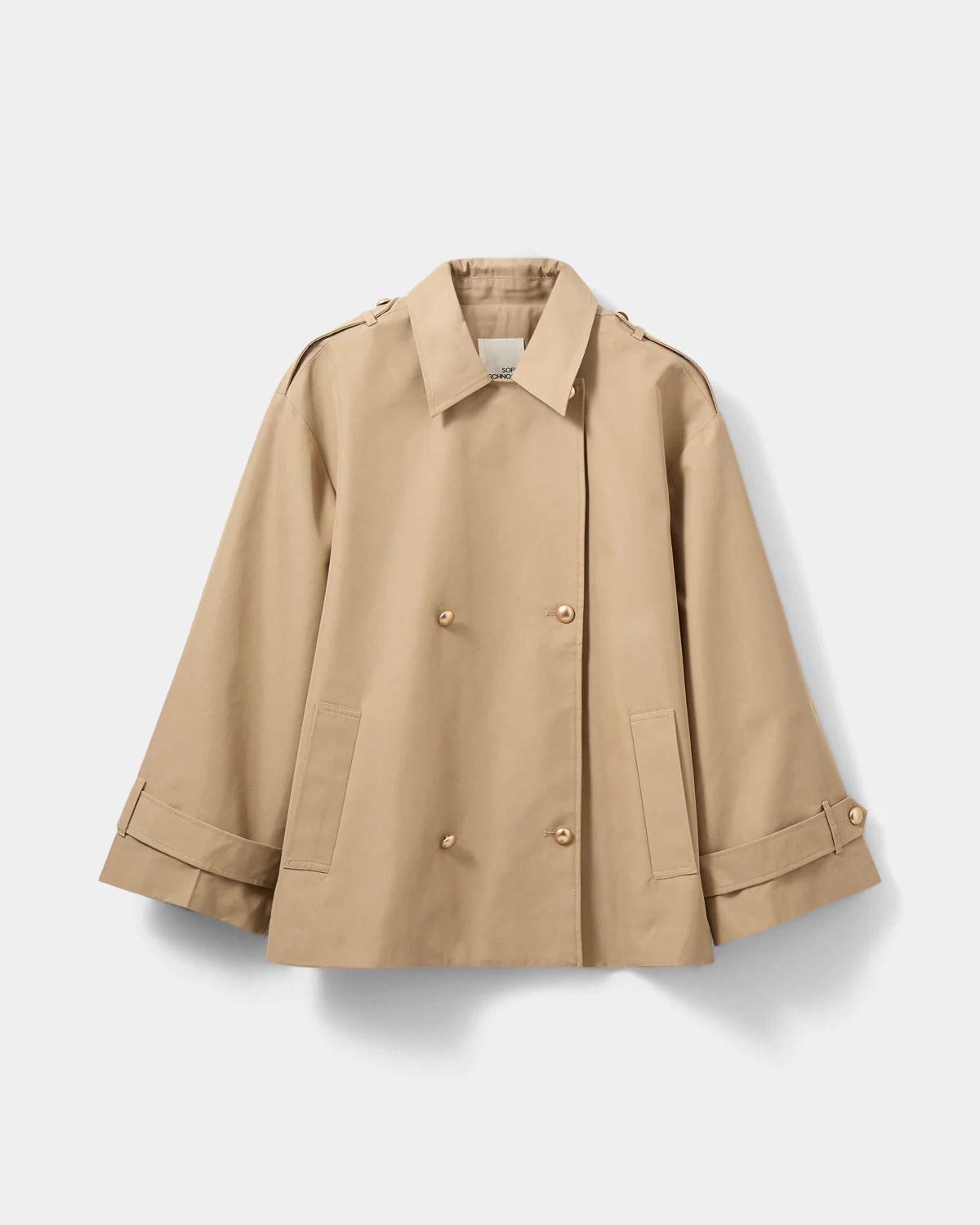 Adria Short Trench Coat - Camel