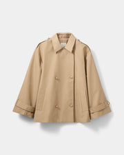 Adria Short Trench Coat - Camel