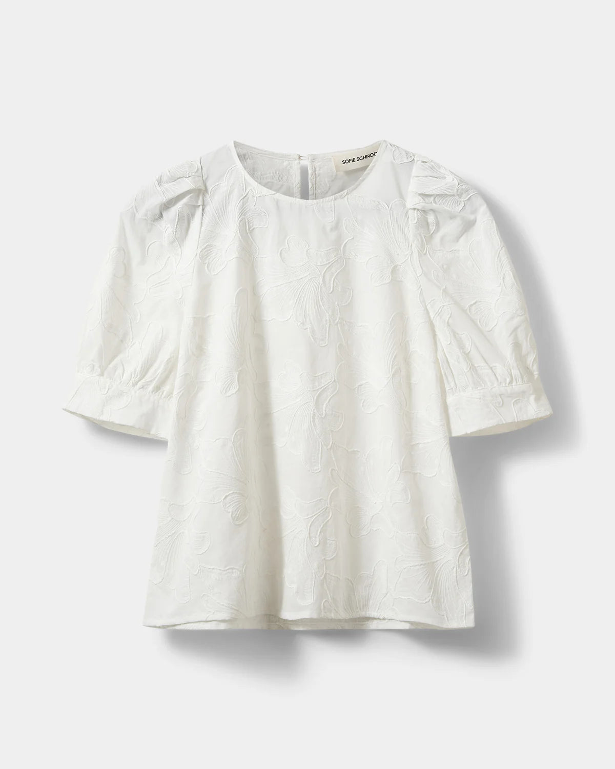 Ahlia Puff Sleeve Blouse - White