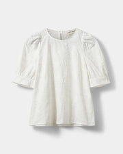 Ahlia Puff Sleeve Blouse - White