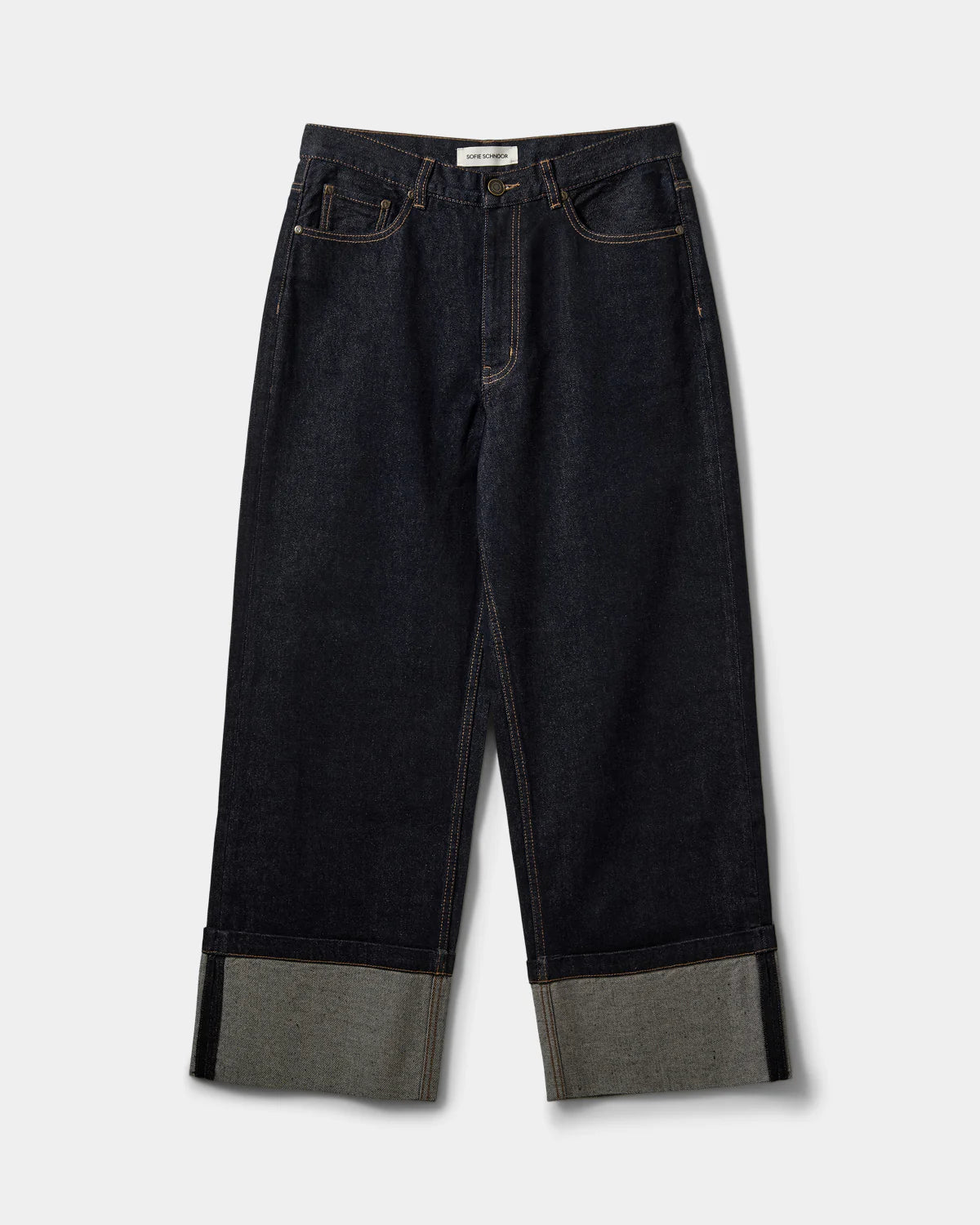 Misha Raw Denim Jeans - Dark Denim Blue