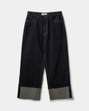 Misha Raw Denim Jeans - Dark Denim Blue