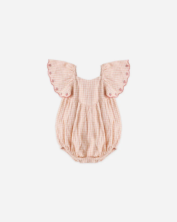 Rocky Romper - Petal Gingham