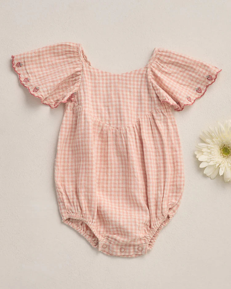 Rocky Romper - Petal Gingham