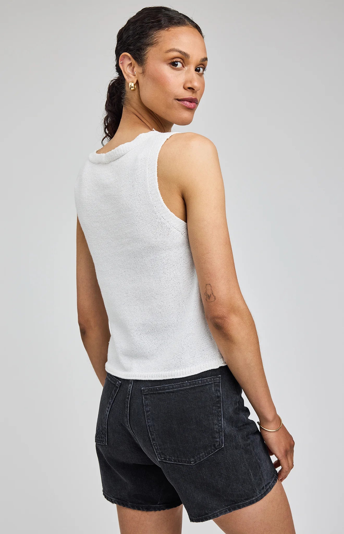 Rebel Knit Tank - White