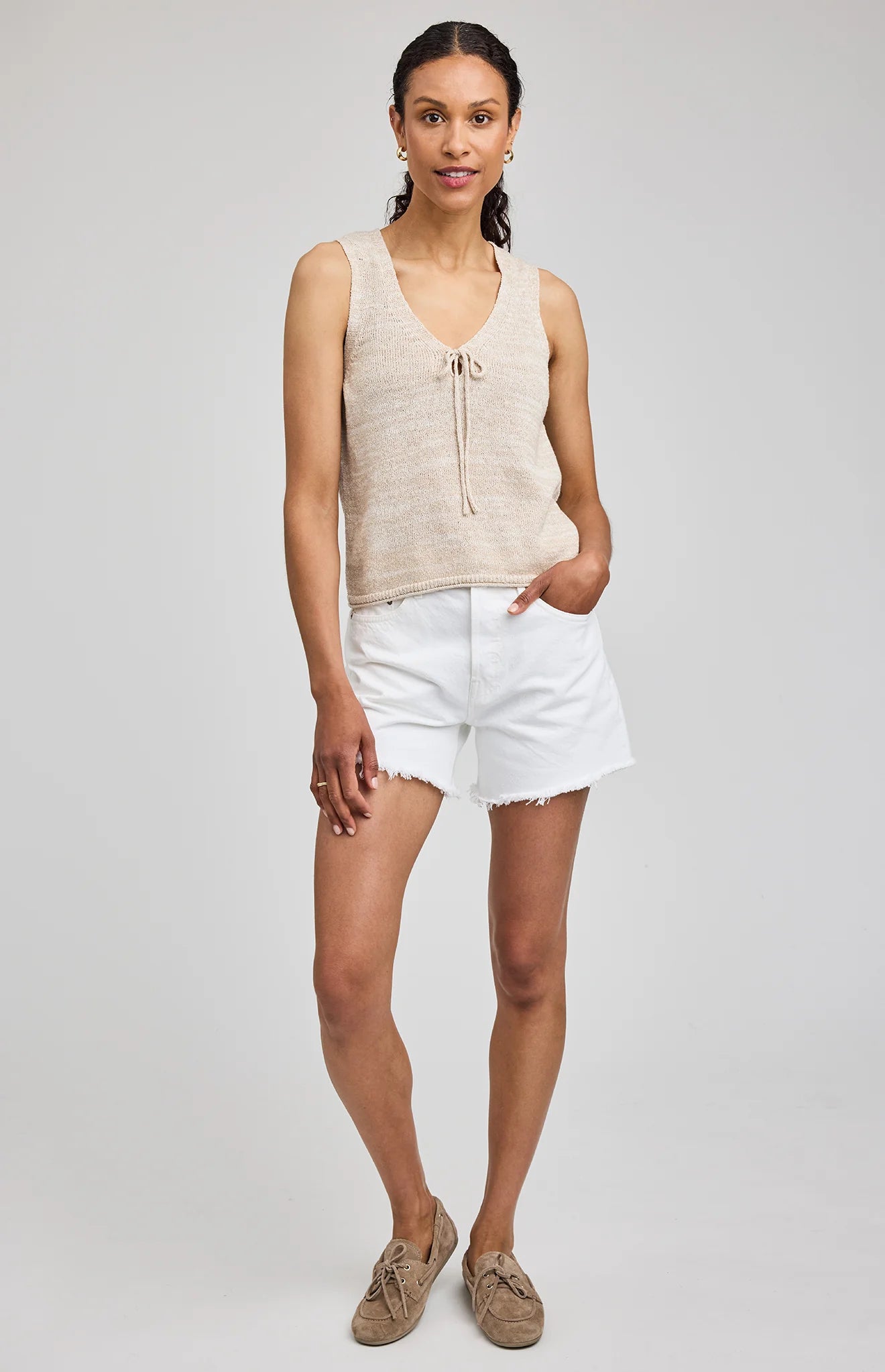 Rebel Tank - Linen