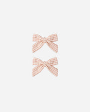 Bows Set of 2 - Petal Gingham